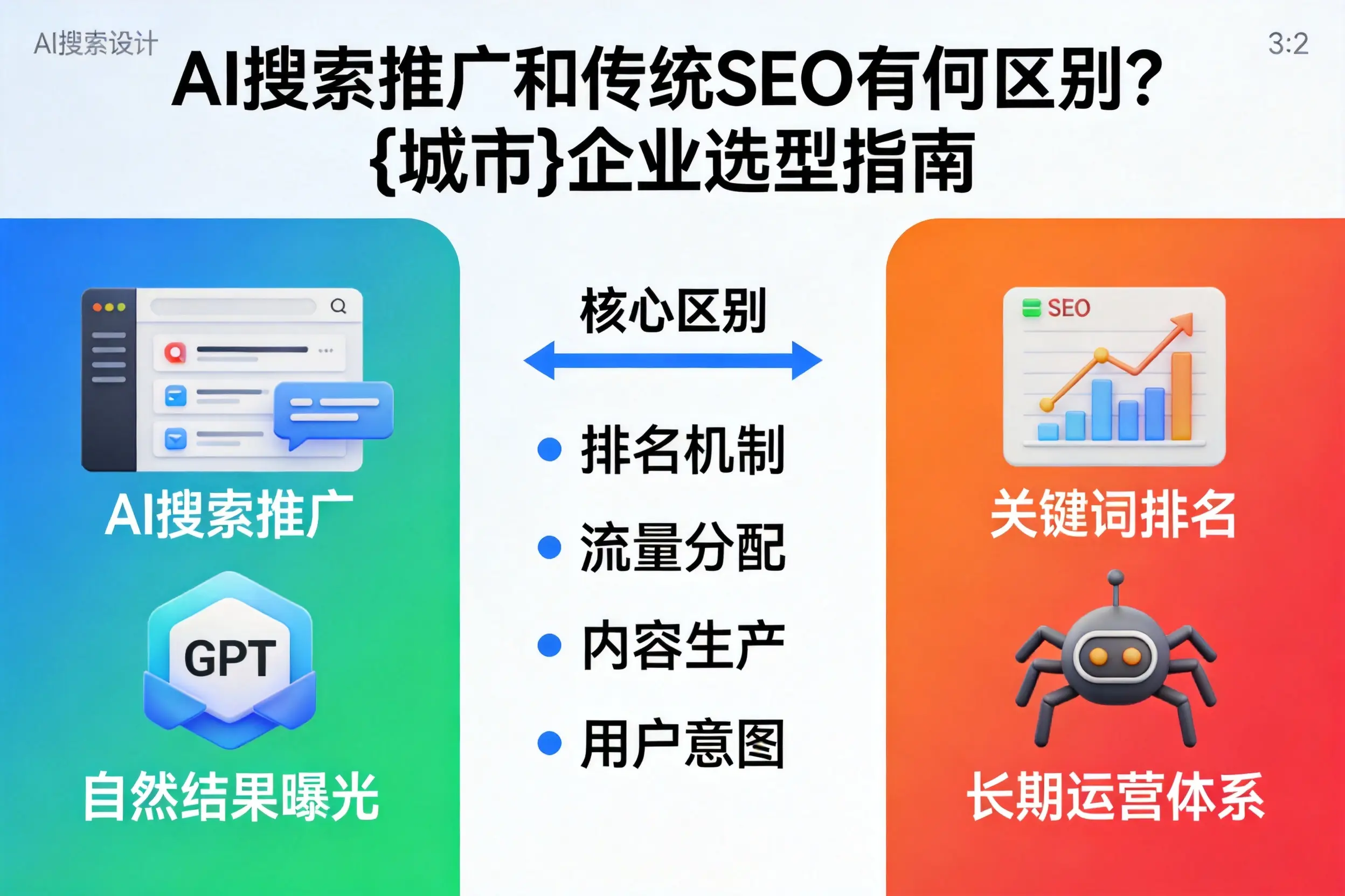 AI搜索推广和传统SEO有何区别？湘西企业选型指南