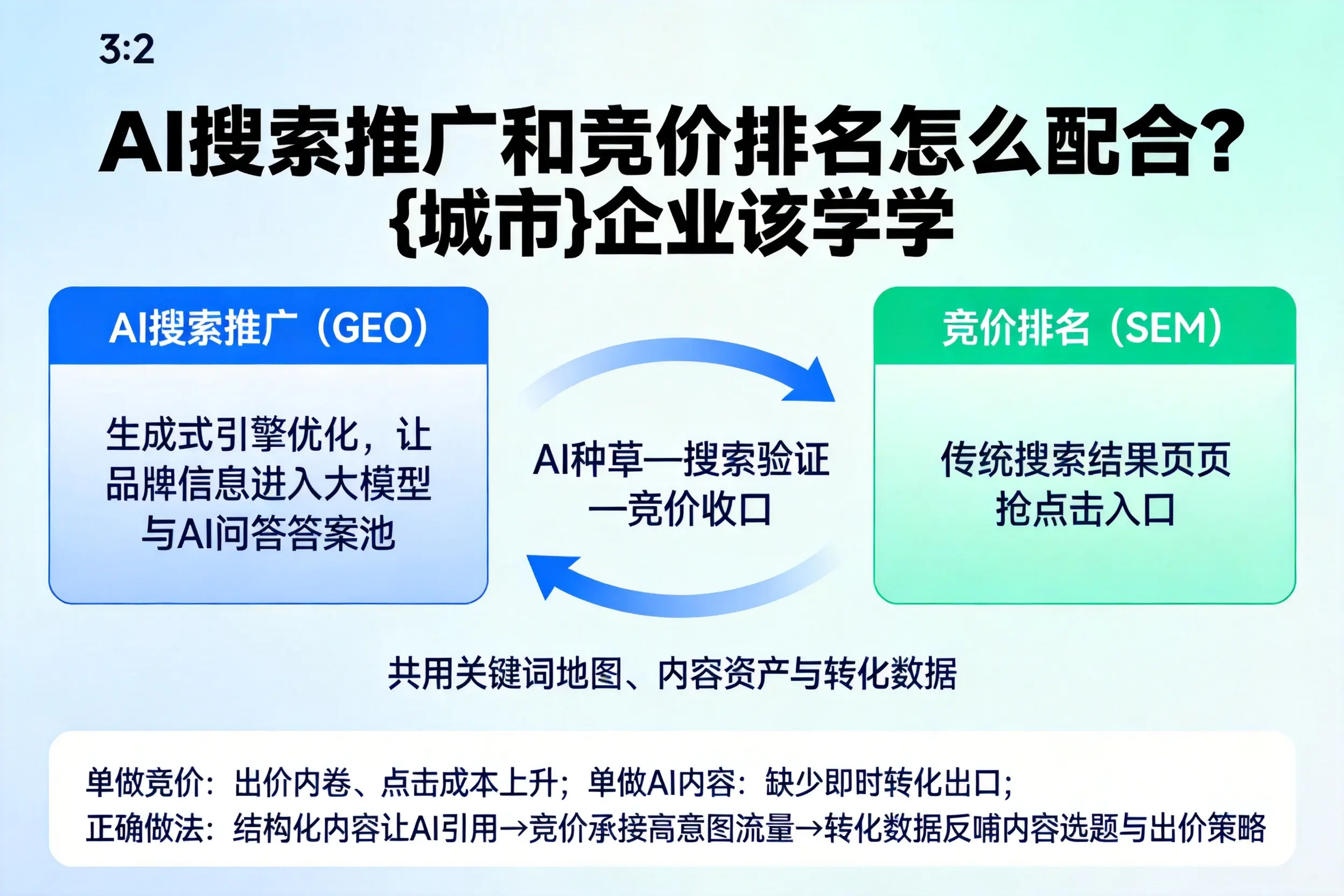 AI搜索推广和竞价排名怎么配合?湘西企业该学学