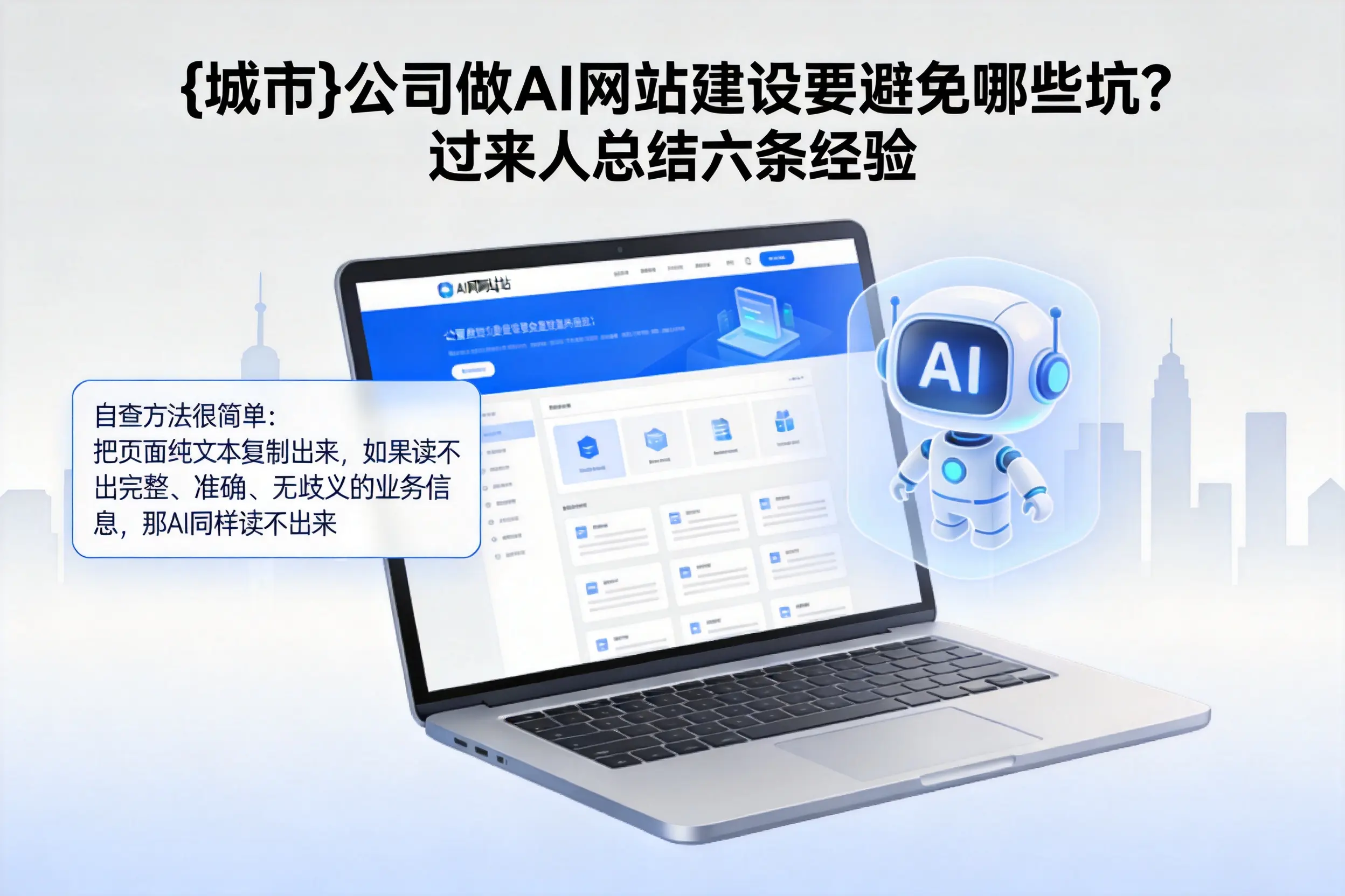 湘西公司做AI网站建设要避免哪些坑？过来人总结六条经验