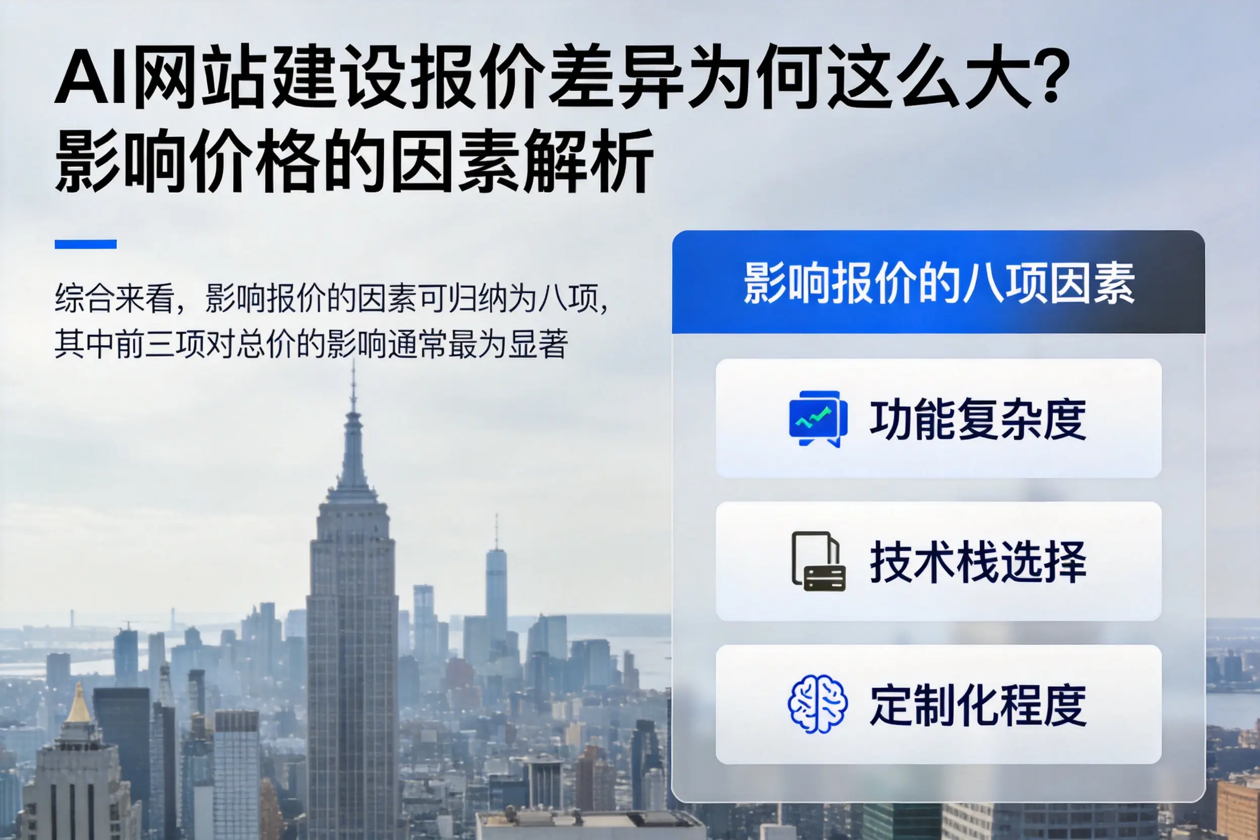 湘西AI网站建设报价差异为何这么大？影响价格的因素解析