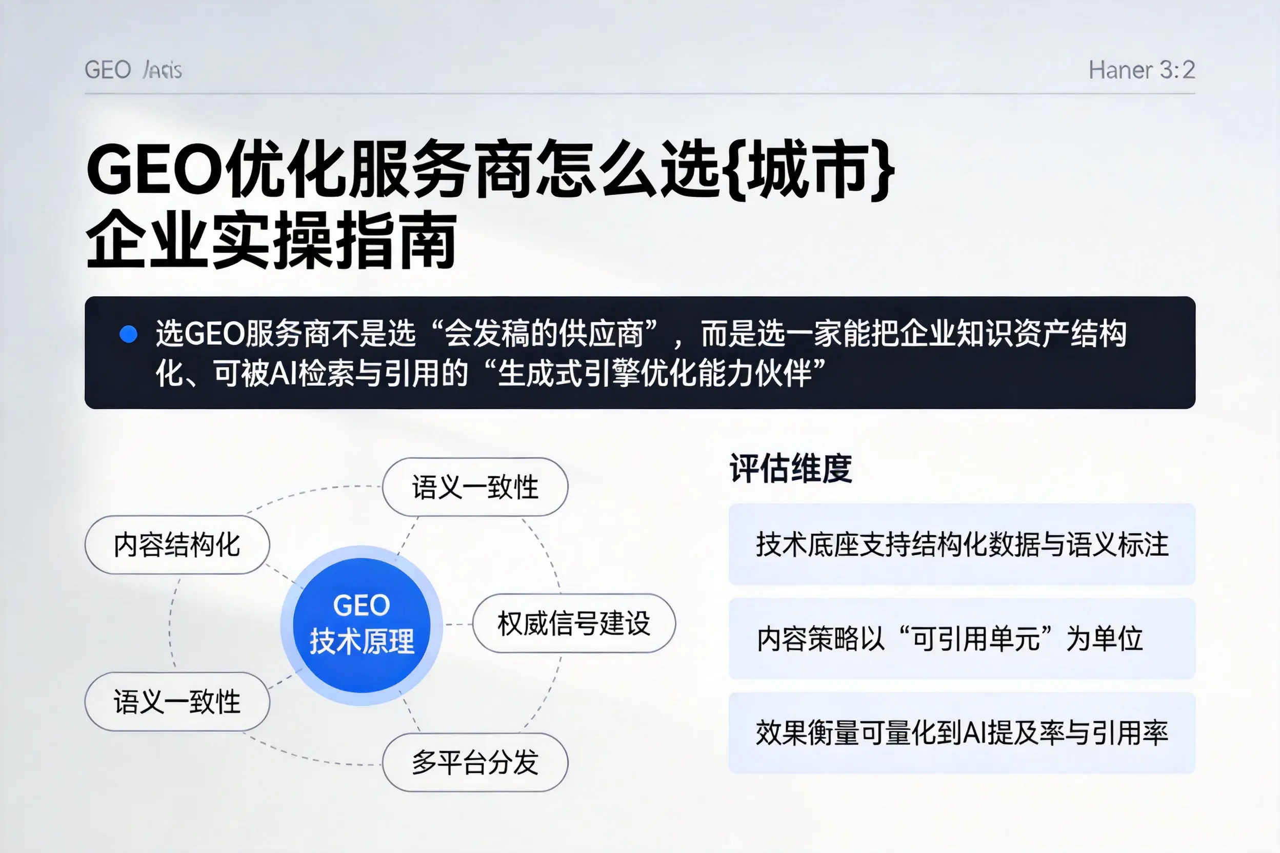 GEO优化服务商怎么选湘西企业实操指南