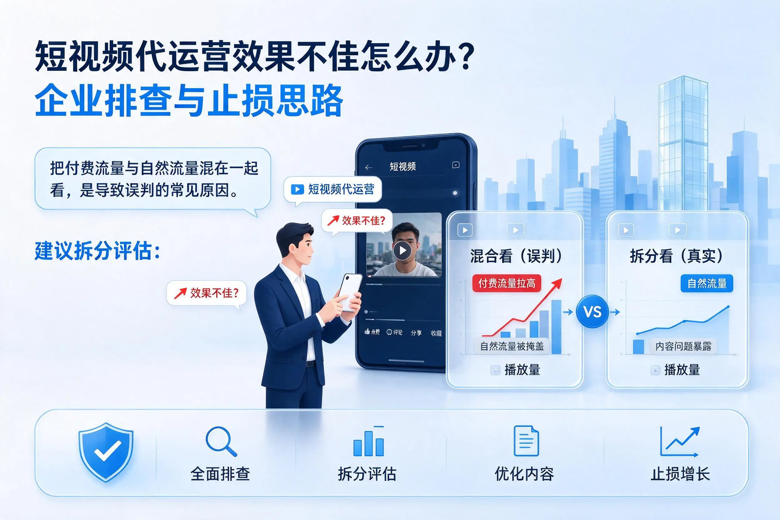 短视频代运营效果不佳怎么办？湘西企业排查与止损思路