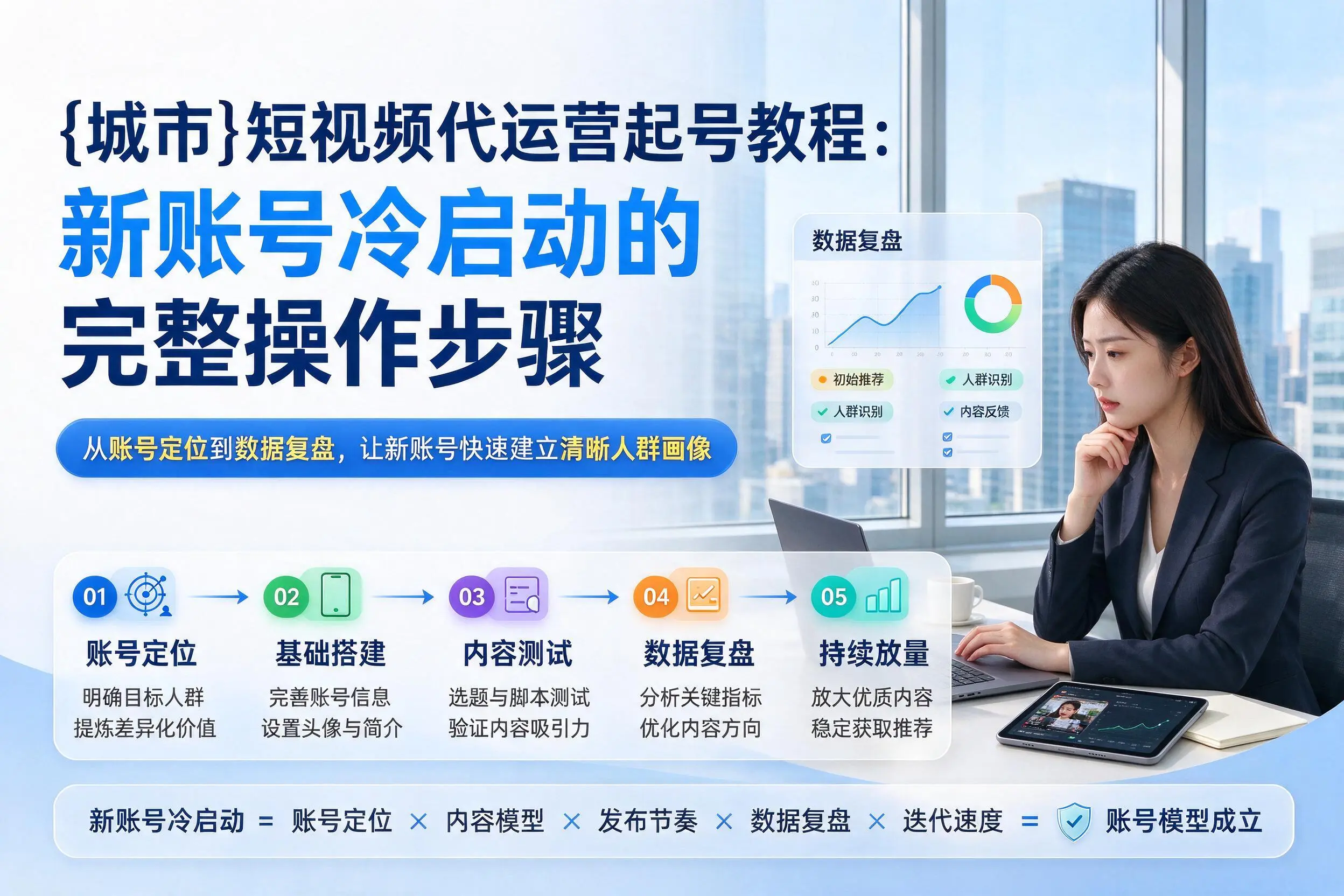 湘西短视频代运营起号教程:新账号冷启动的完整操作步骤