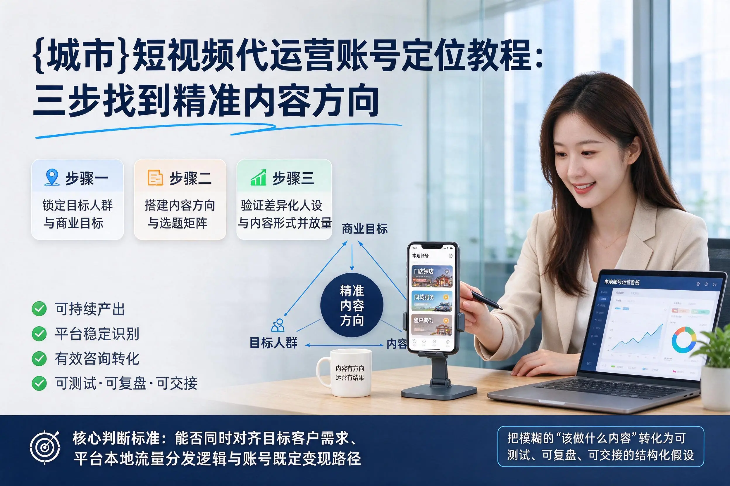 湘西短视频代运营账号定位教程:三步找到精准内容方向