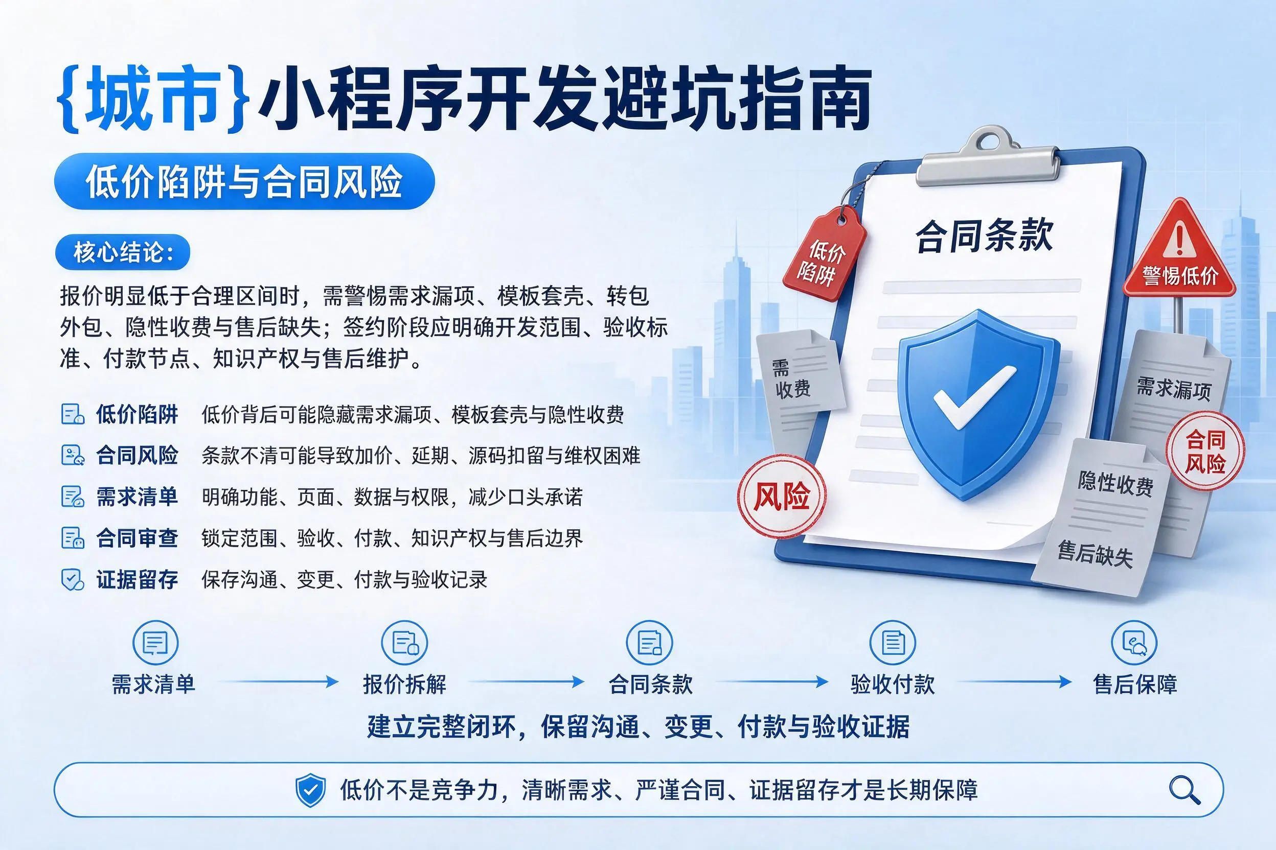 湘西小程序开发避坑指南:低价陷阱与合同风险