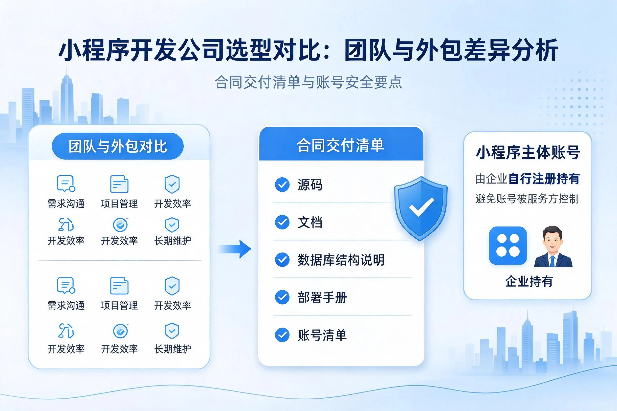 湘西小程序开发公司选型对比:团队与外包差异分析