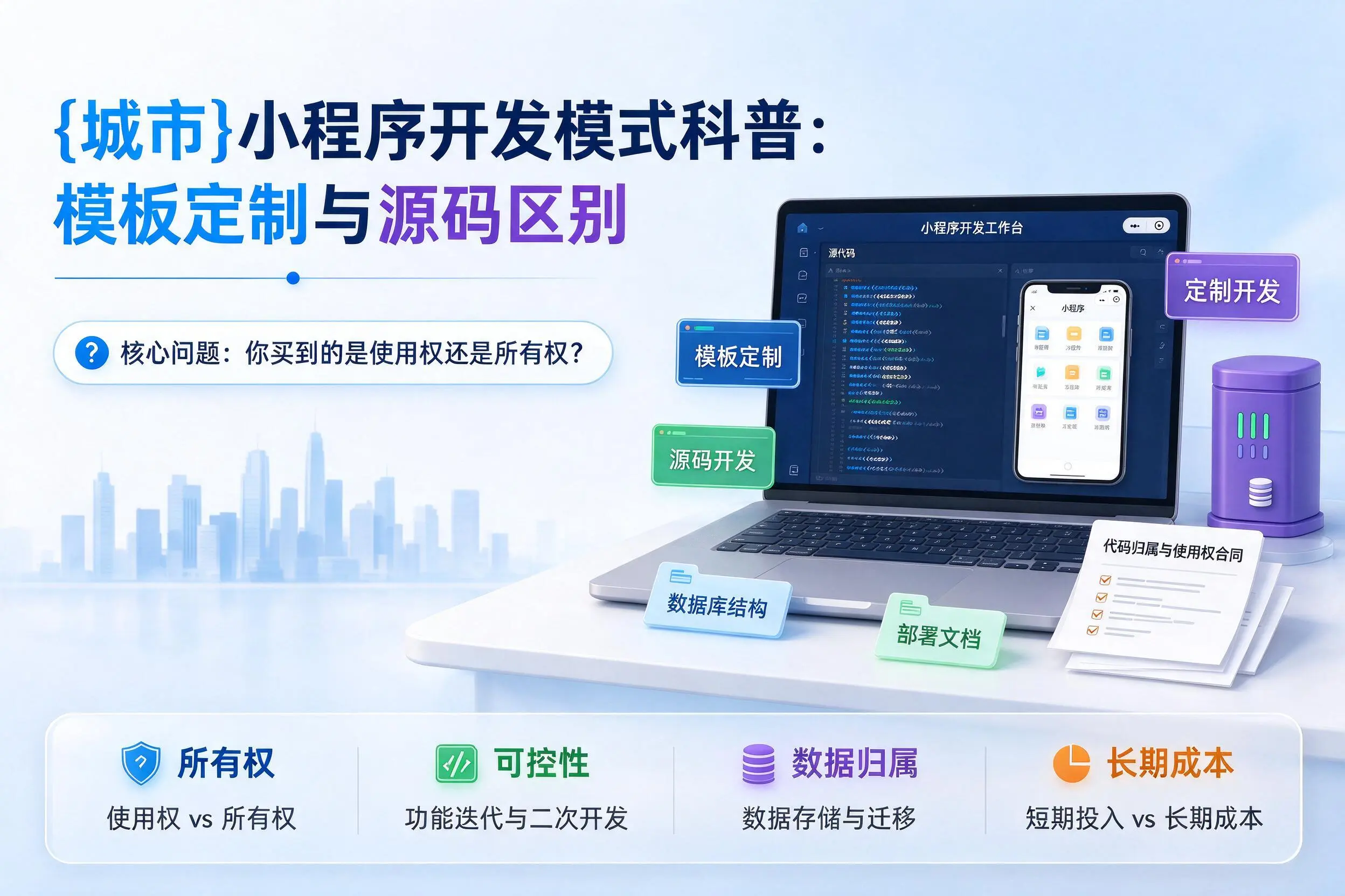 湘西小程序开发模式科普：模板定制与源码区别