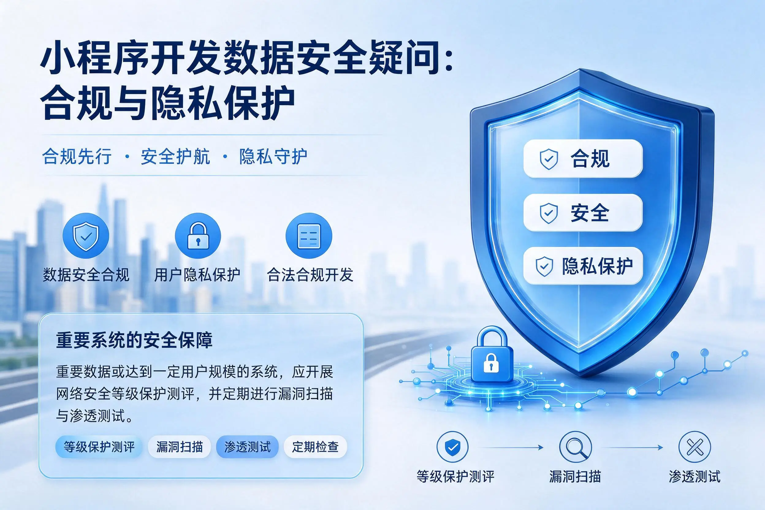 湘西小程序开发数据安全疑问:合规与隐私保护