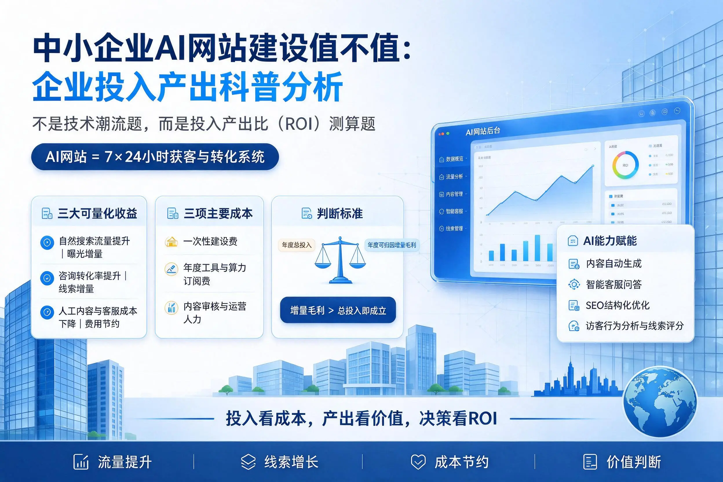 中小企业AI网站建设值不值:湘西企业投入产出科普分析