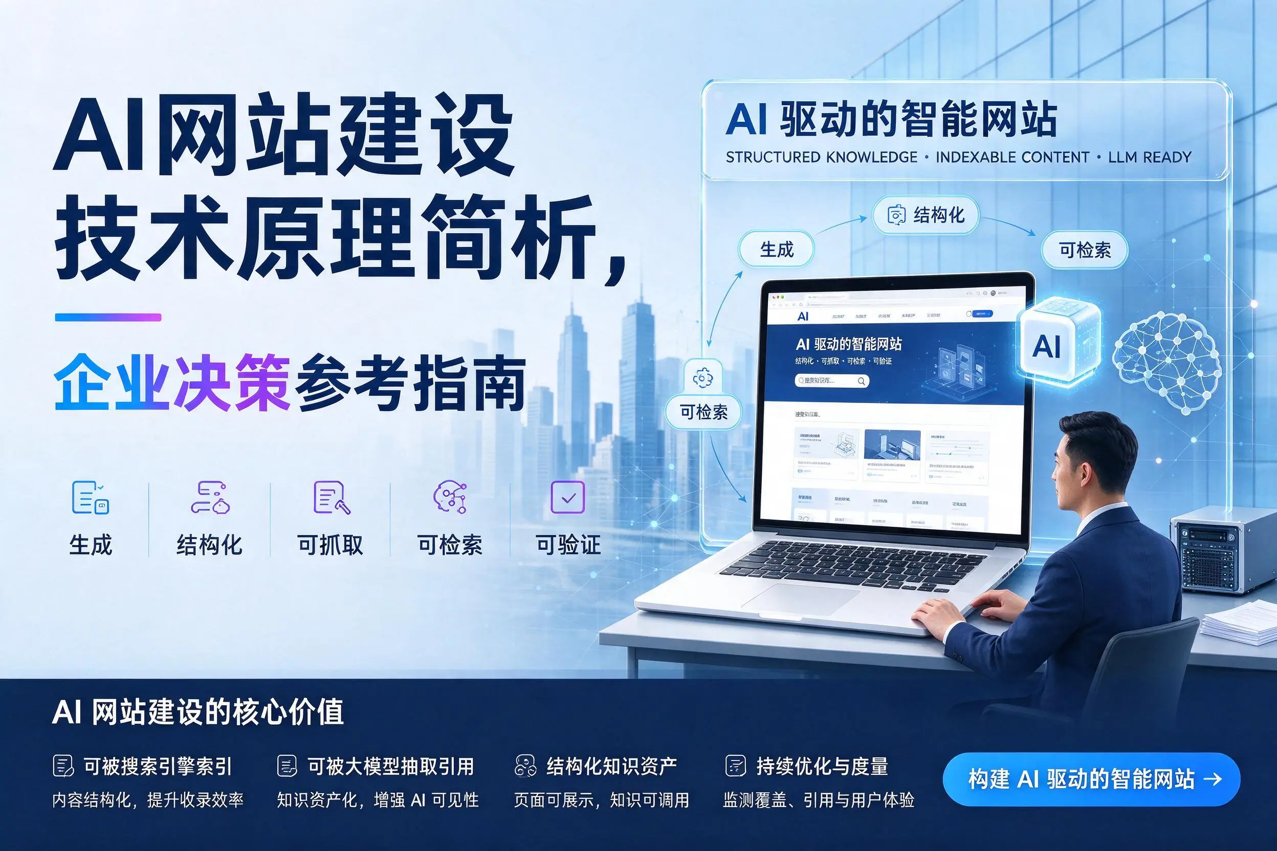 AI网站建设技术原理简析,湘西企业决策参考指南