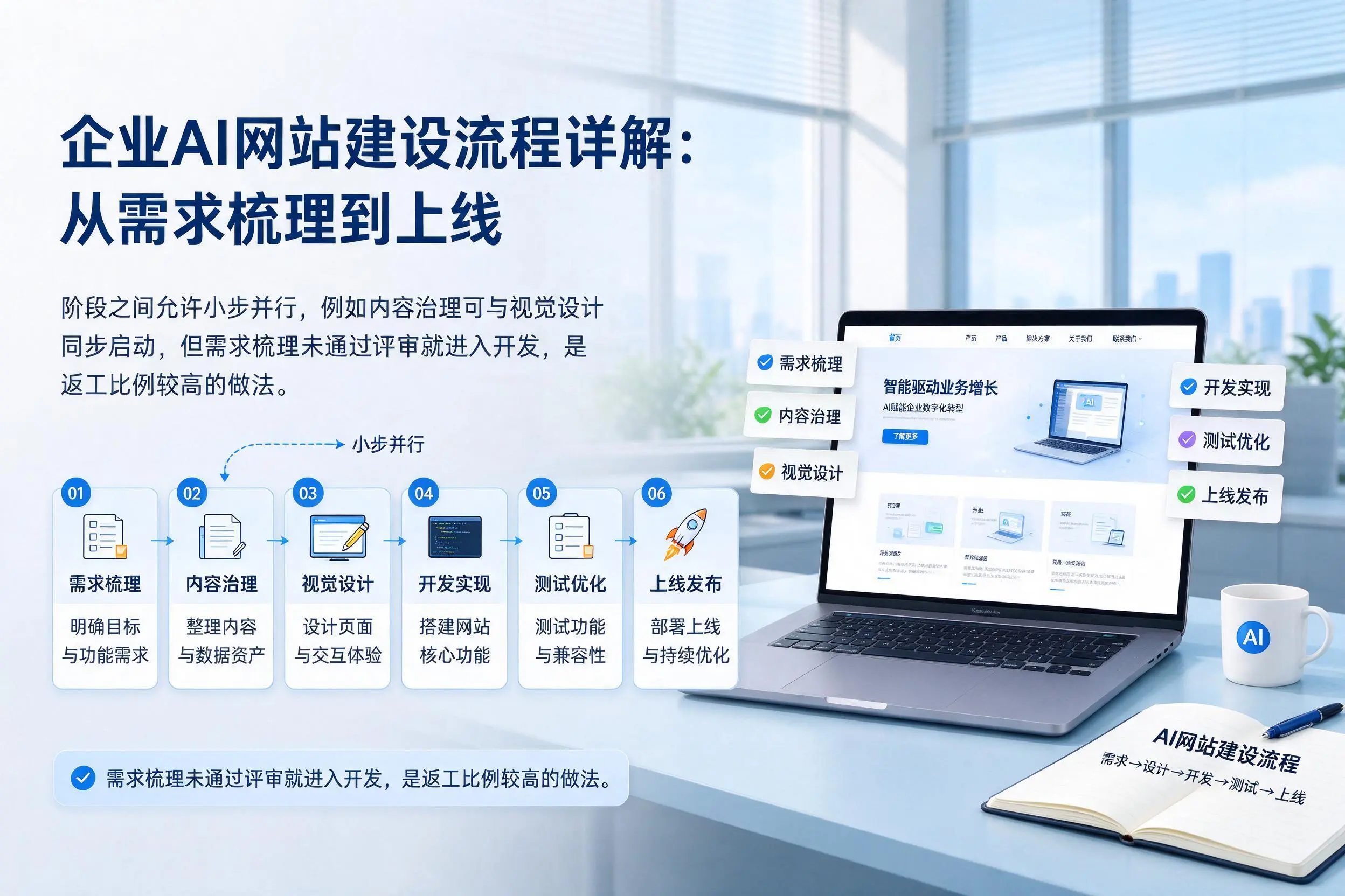 湘西企业AI网站建设流程详解:从需求梳理到上线