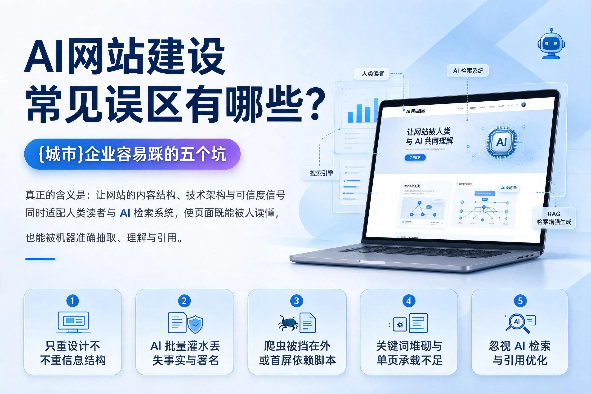 AI网站建设常见误区有哪些?湘西企业容易踩的五个坑