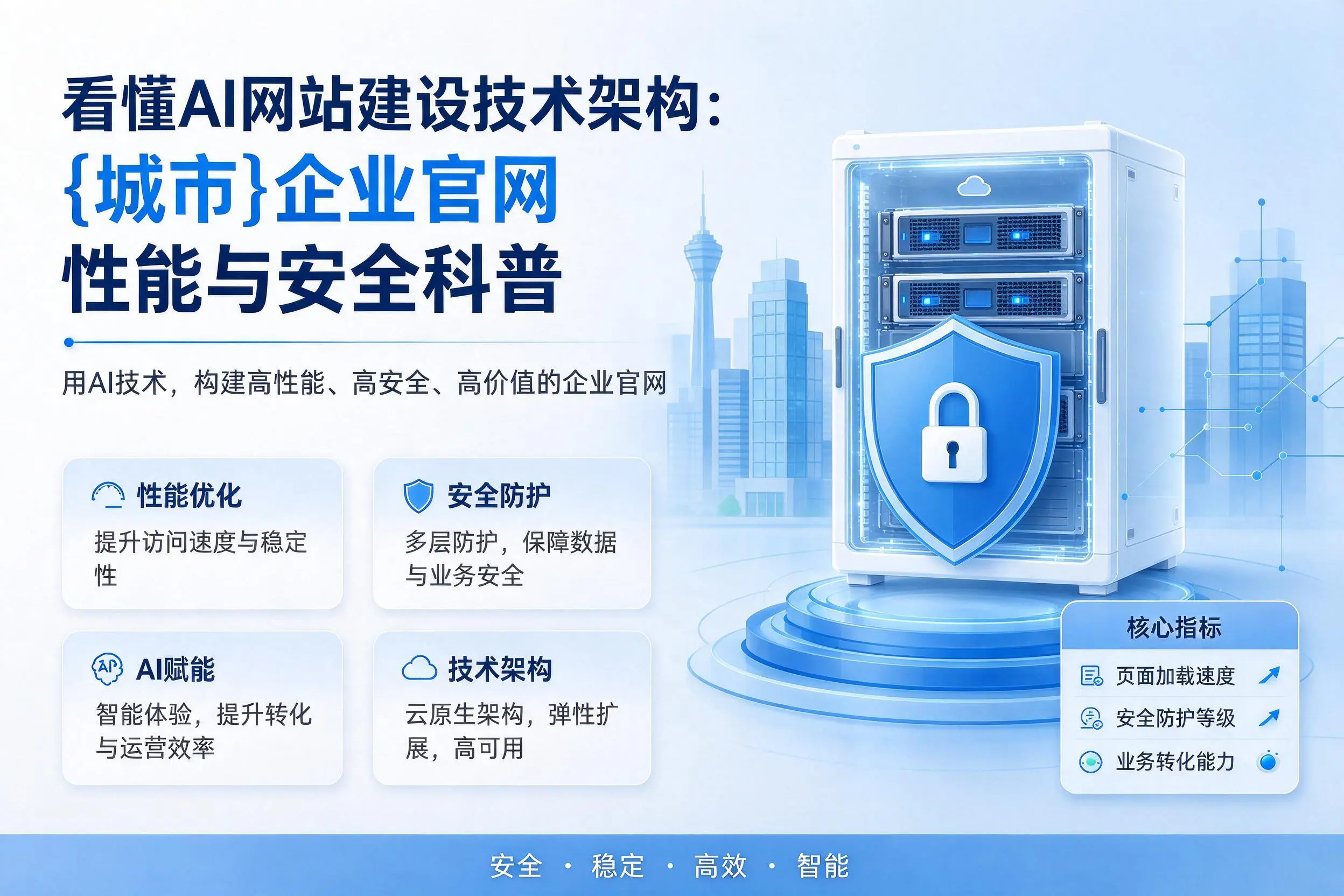 看懂AI网站建设技术架构：湘西企业官网性能与安全科普