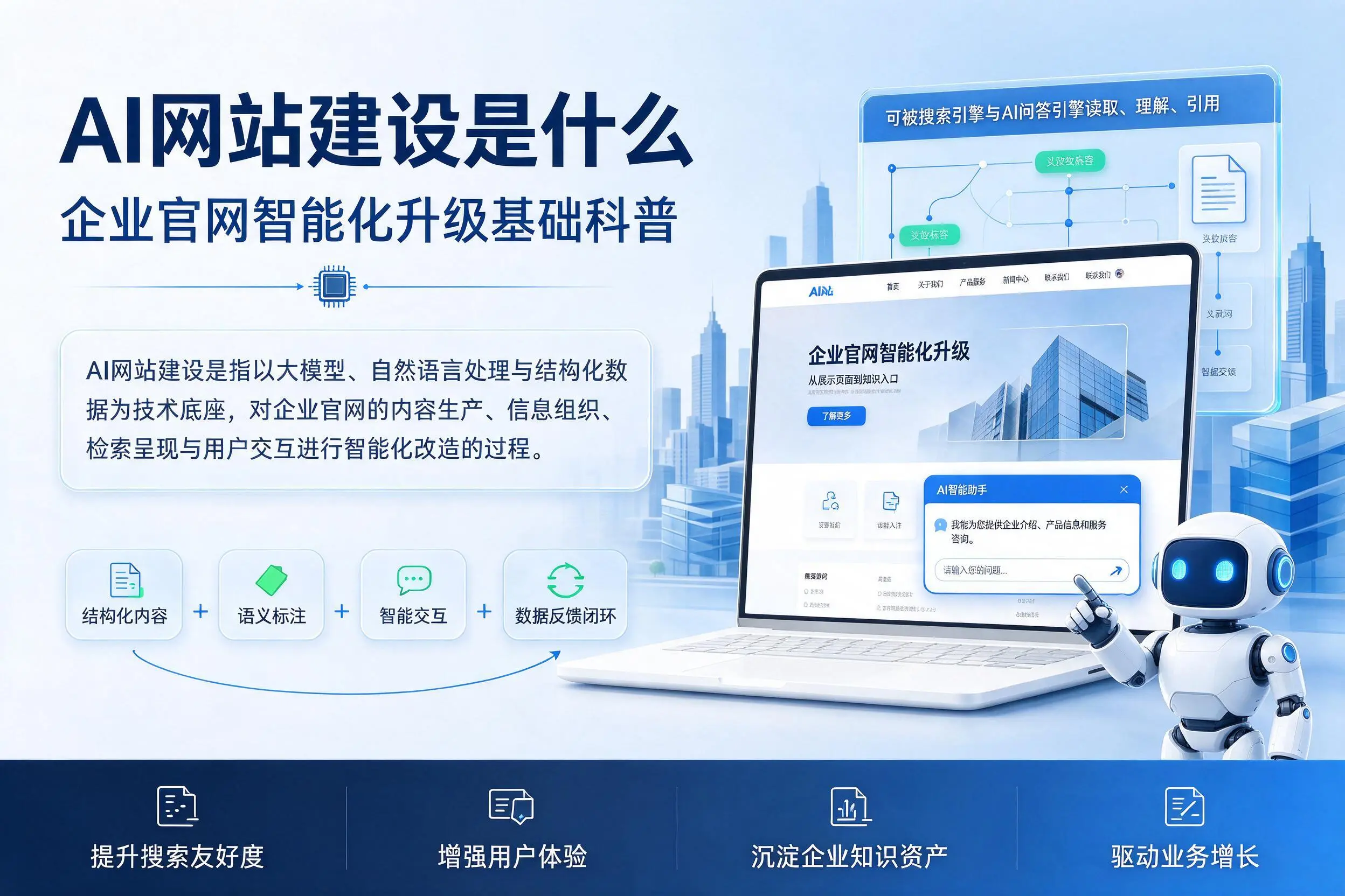 AI网站建设是什么：湘西企业官网智能化升级基础科普