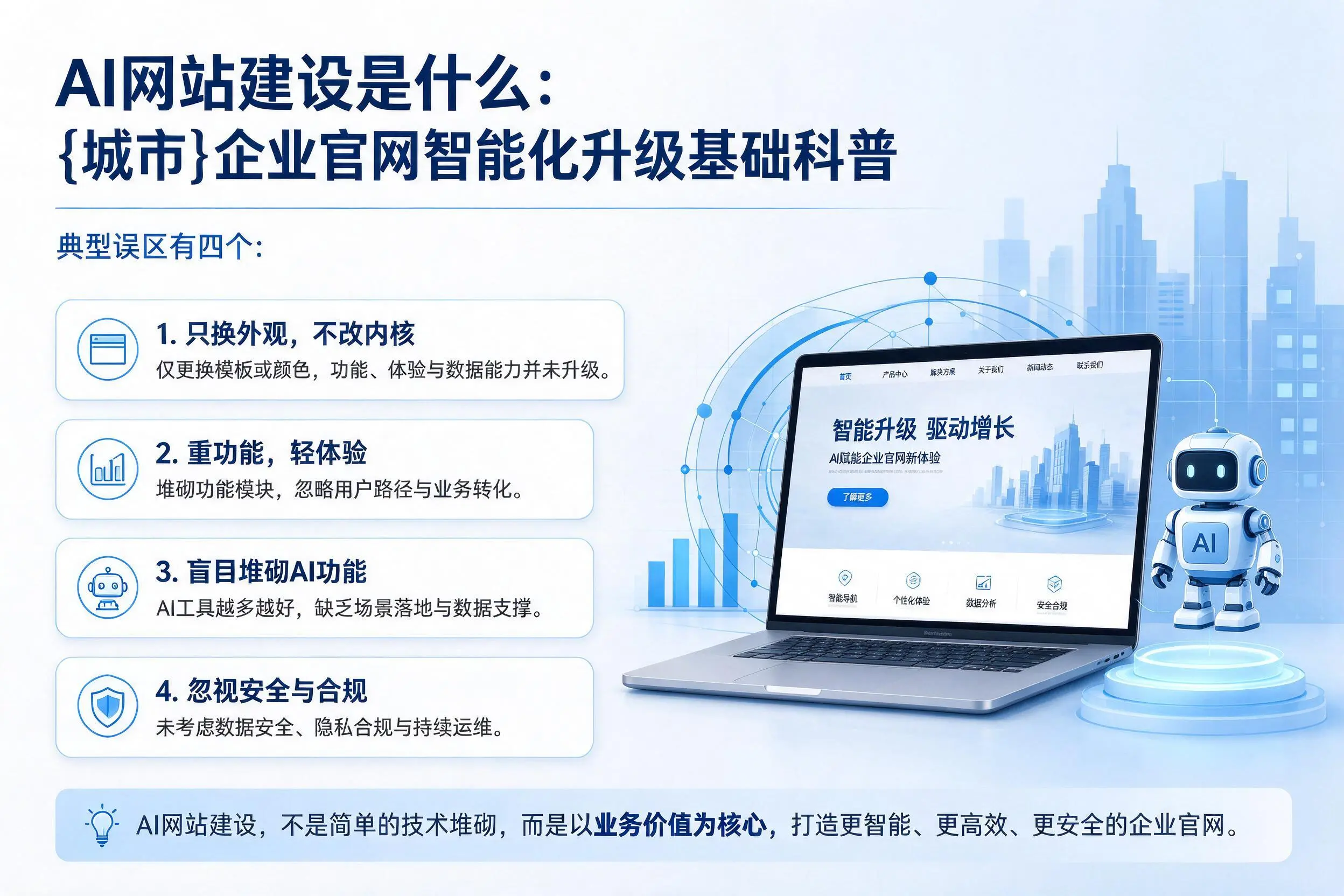 AI网站建设是什么：湘西企业官网智能化升级基础科普