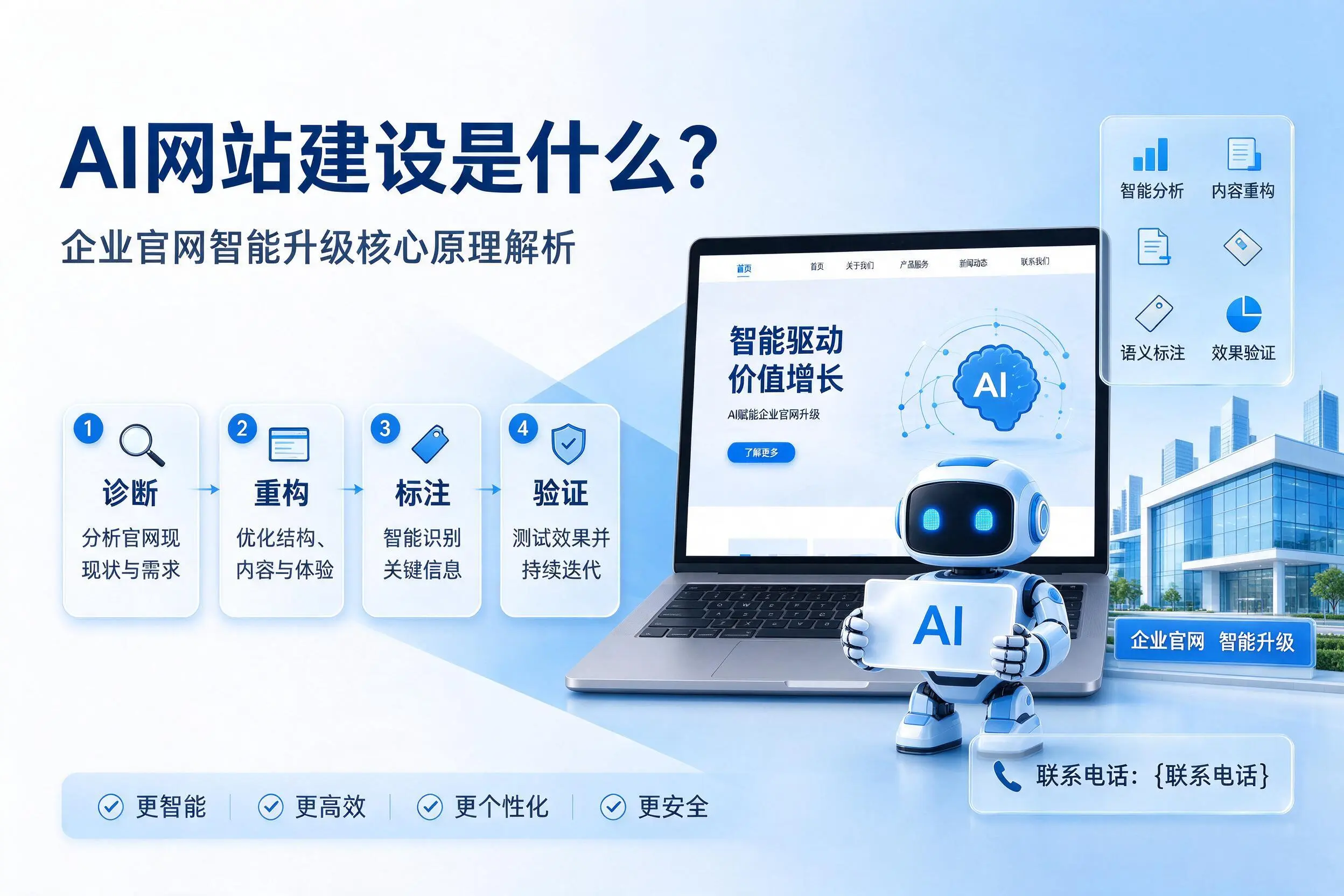 AI网站建设是什么?湘西企业官网智能升级核心原理解析