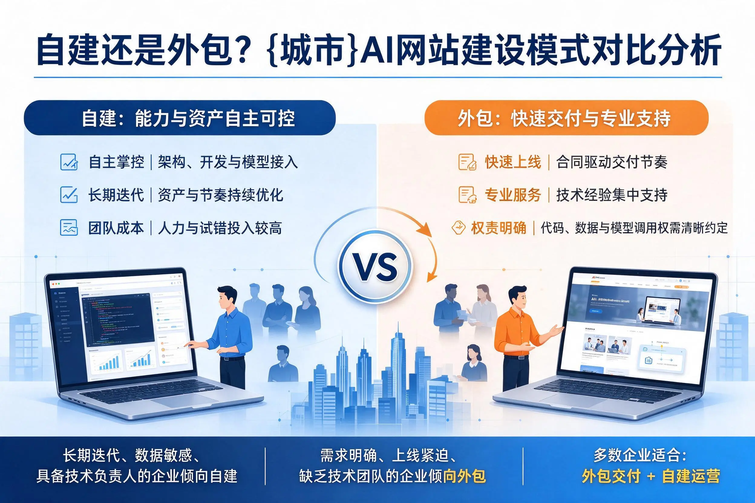 自建还是外包?湘西AI网站建设模式对比分析
