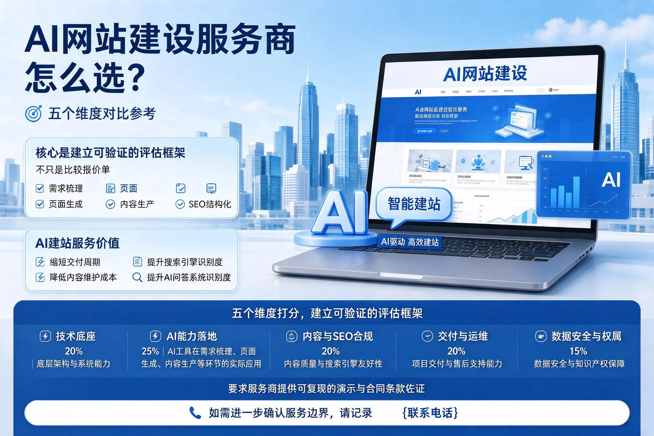 湘西AI网站建设服务商怎么选?五个维度对比参考