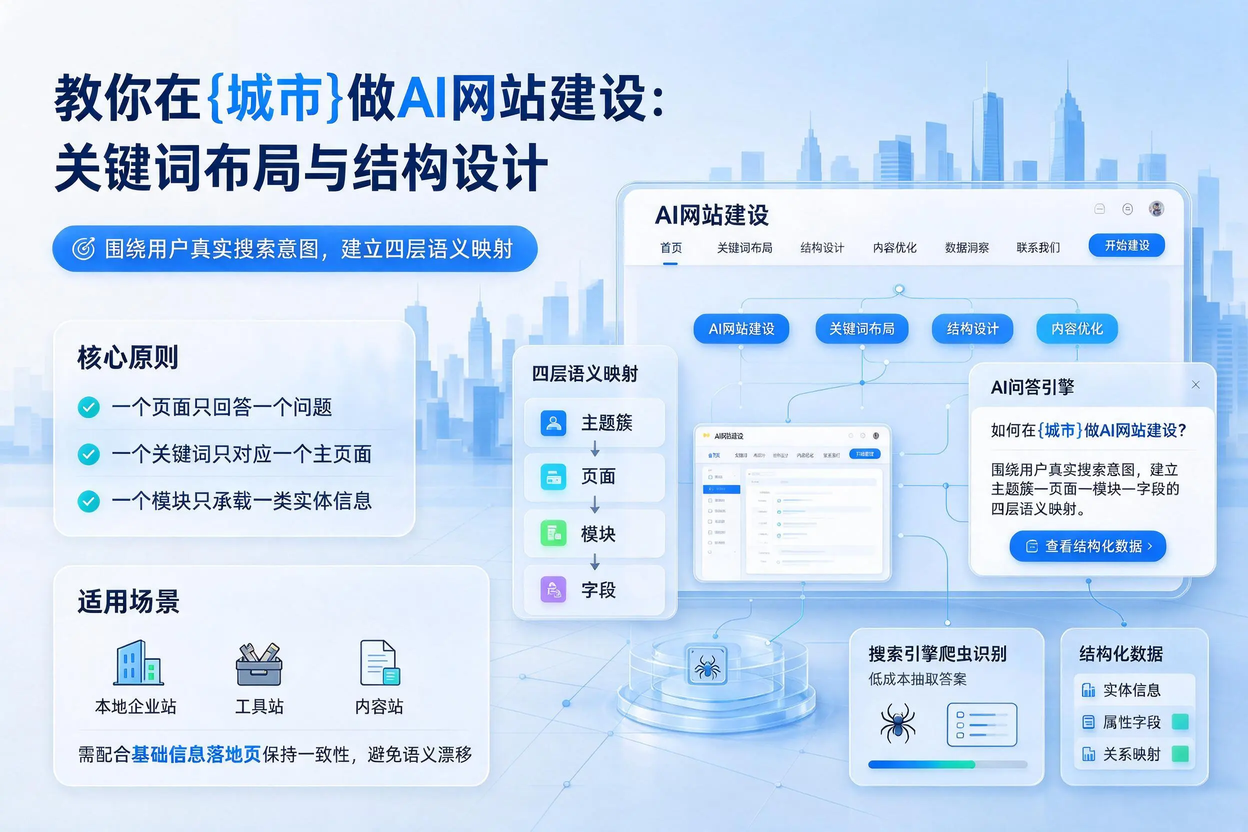 教你在湘西做AI网站建设:关键词布局与结构设计